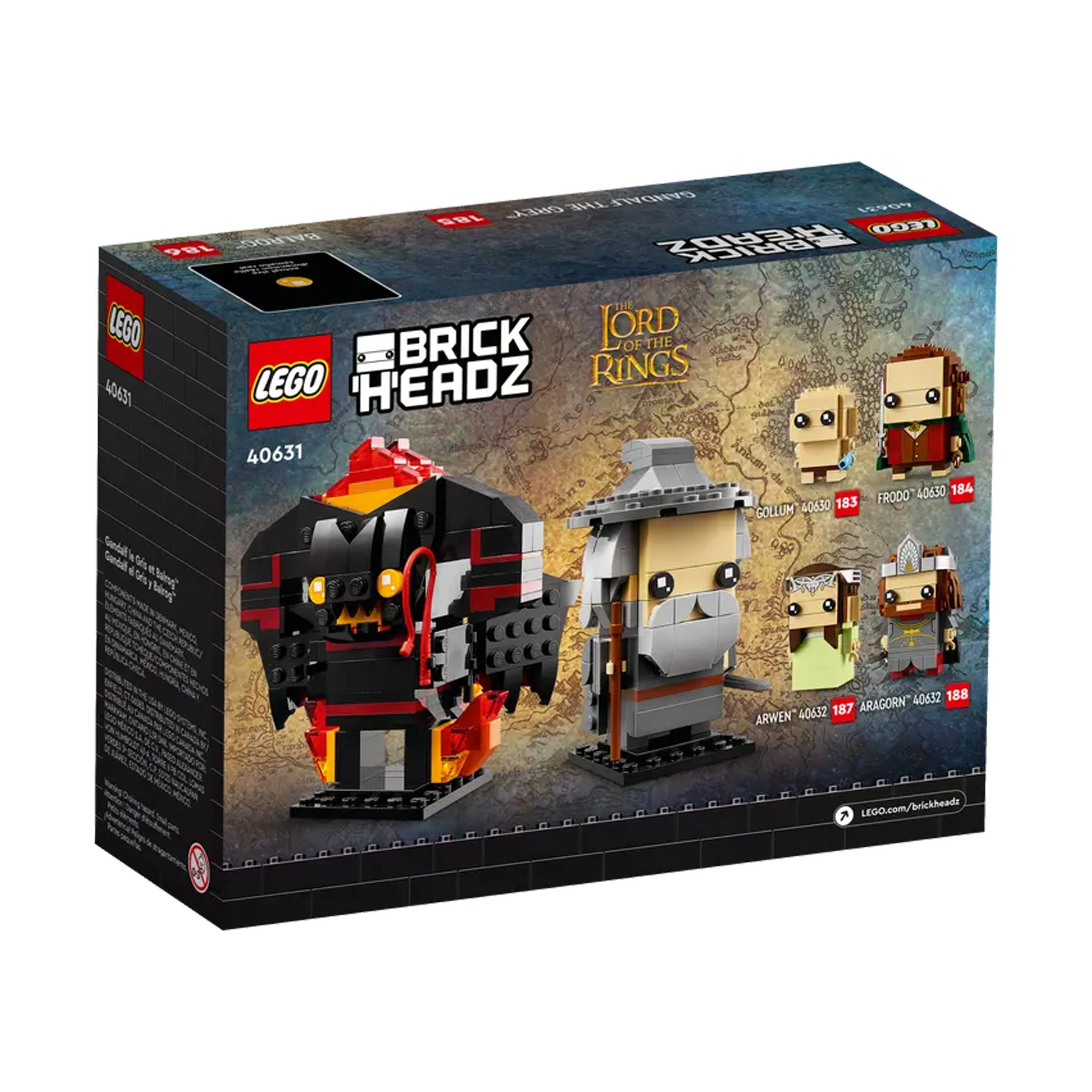 LEGO | 40631 | BrickHeadz |  Lord of the Rings™ | Gandalf le Gris et le Balrog