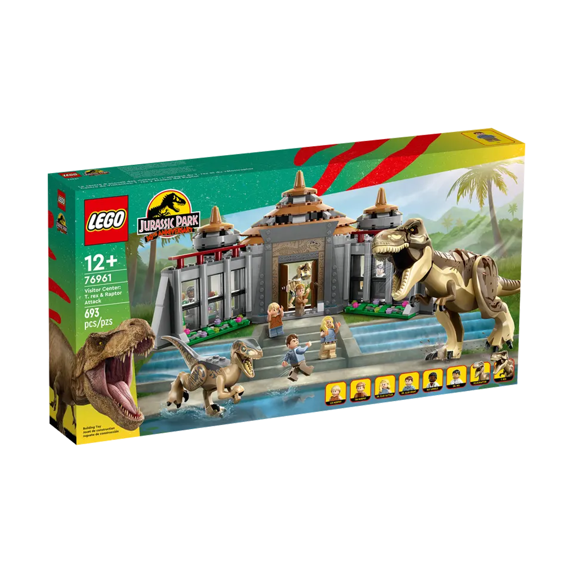 LEGO | 76961 | Jurassic World™ | Le centre des visiteurs : l’attaque du T. rex et du vélociraptor