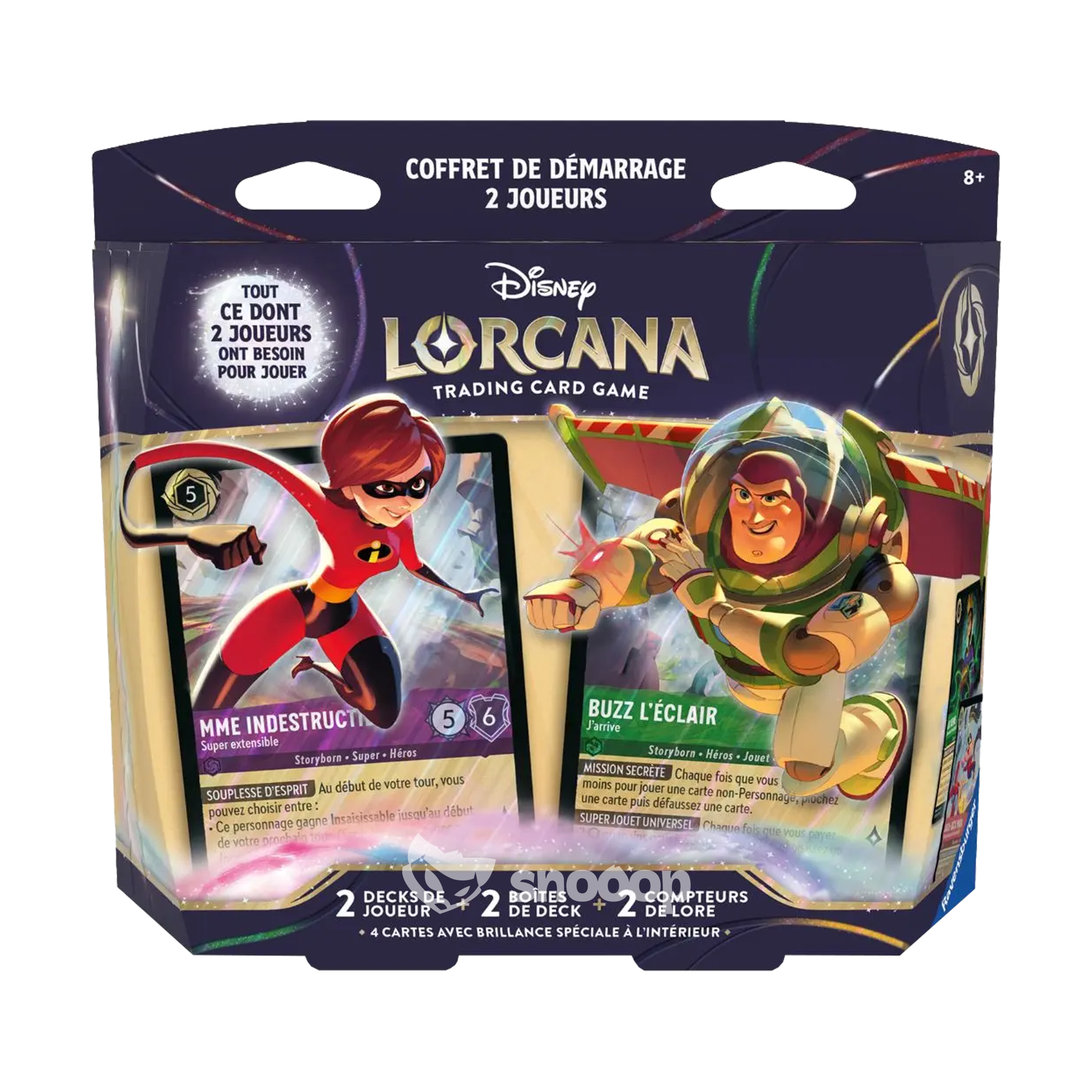 Précommande Decks de démarrage 2 Joueurs | Lorcana S12 |  Madame Indestructible et Buzz l'éclair | 🇫🇷