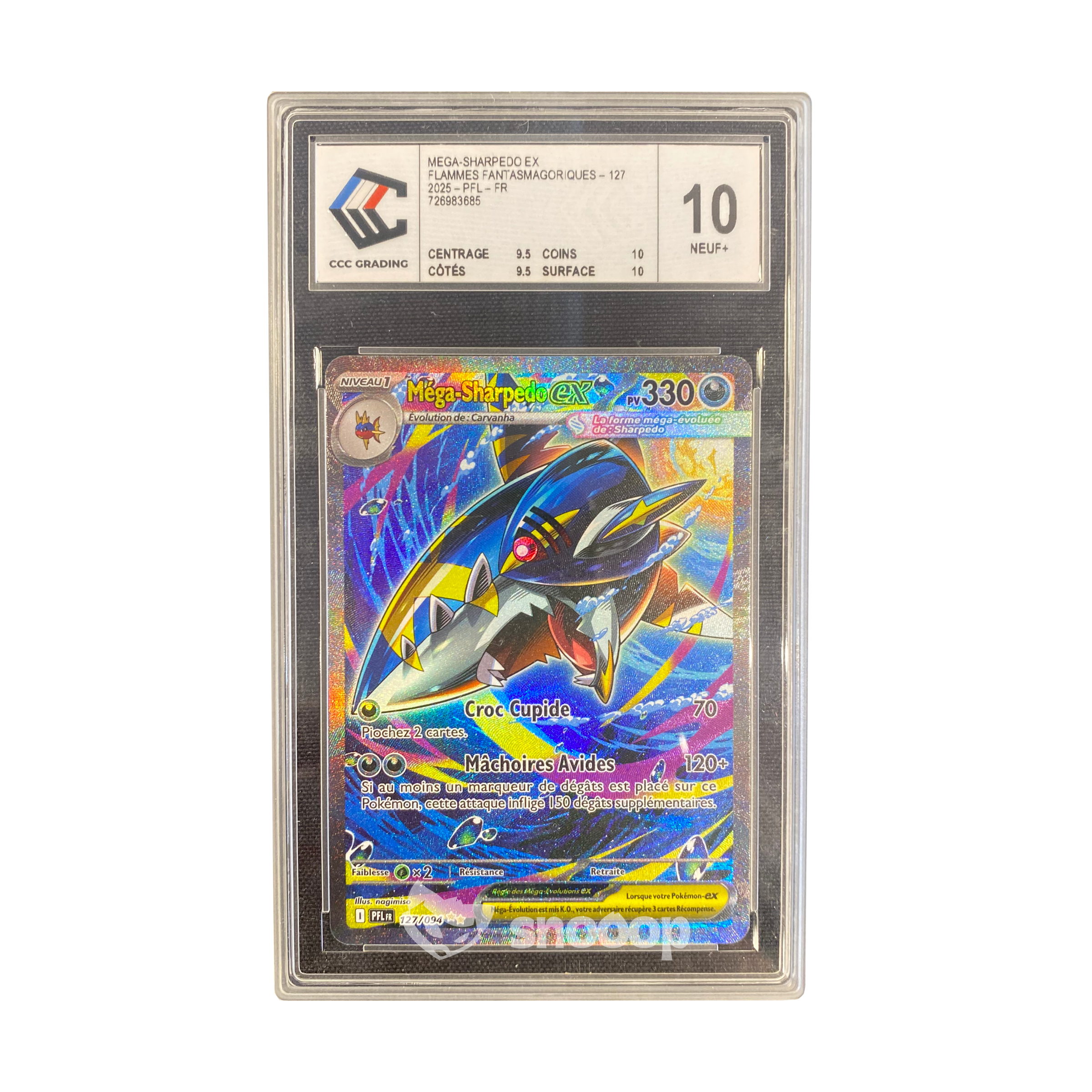 Carte Gradée | Pokémon | CCC | Mega Sharpedo EX PFL | CCC 10 | 🇫🇷