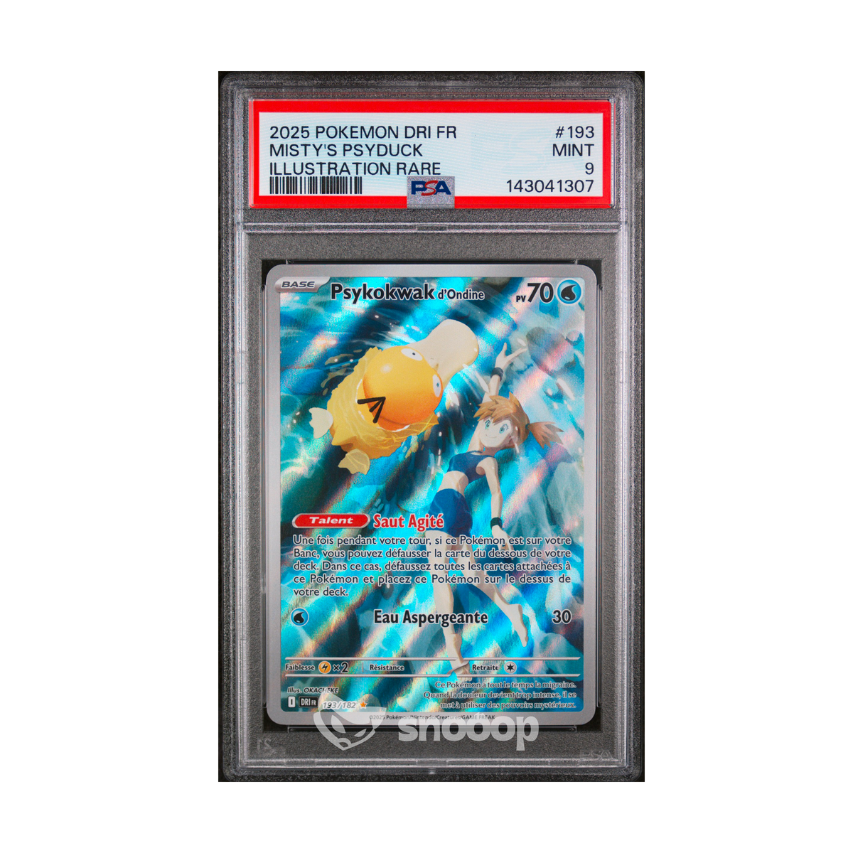 Carte Gradée | Pokémon | PSA | Psykokwak d'Ondine DRI 193/182 | PSA 9 | 🇫🇷