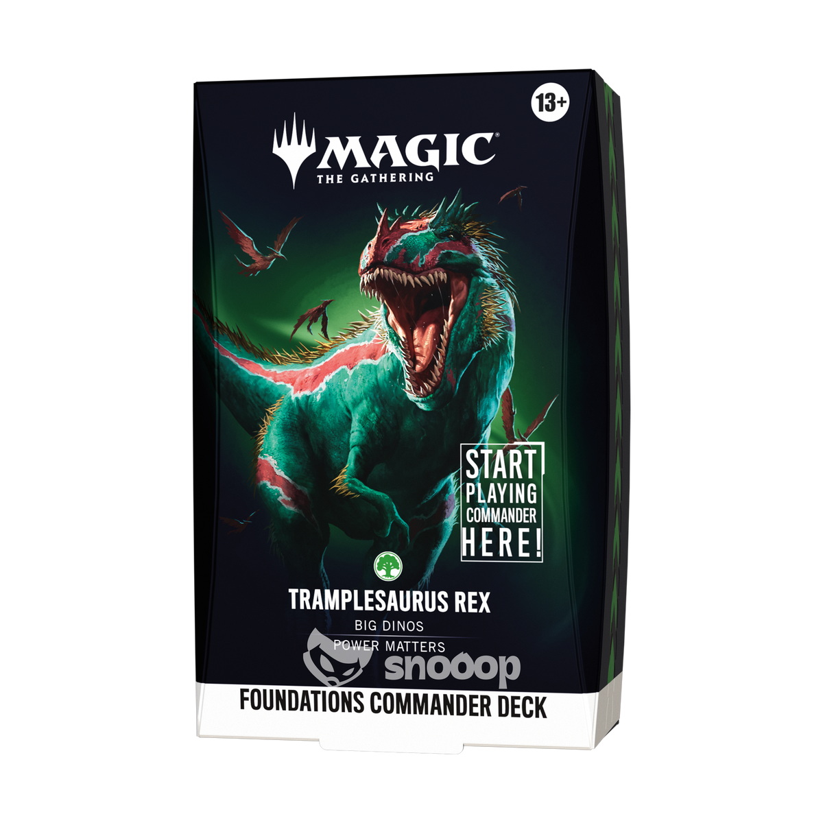 Précommande Deck | Magic The Gathering | Deck commander | Foundations | Tramplesaurus Rex | 🇬🇧