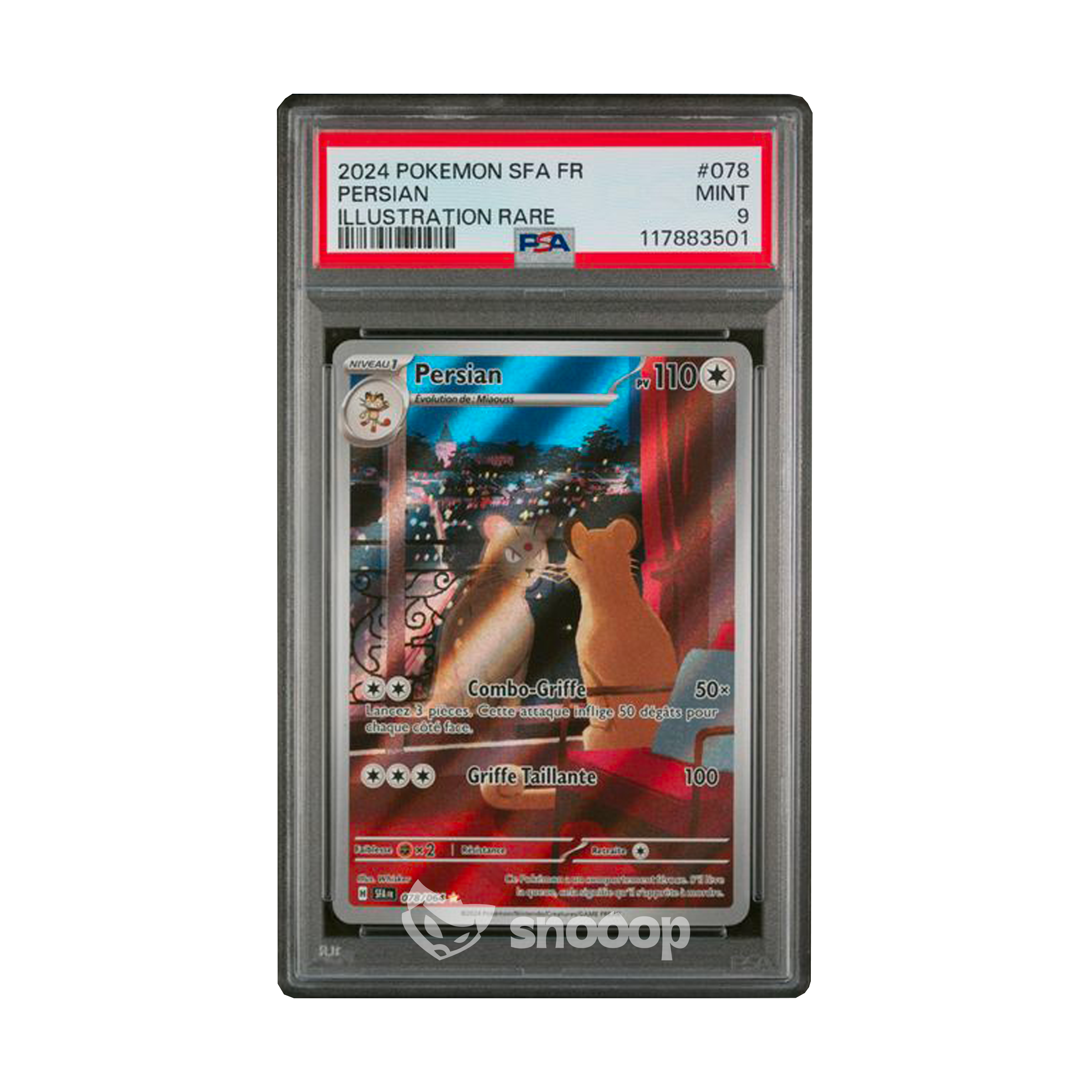 Carte Gradée | Pokémon | PSA | Persian AR SFA | PSA 9 | 🇫🇷