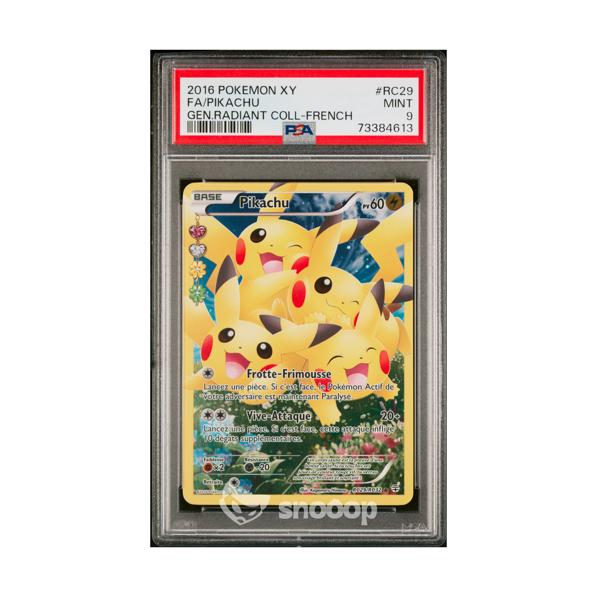 Carte Gradée | Pokémon | PSA | Pikachu FA Génération RC29 | PSA 9 | 🇫🇷