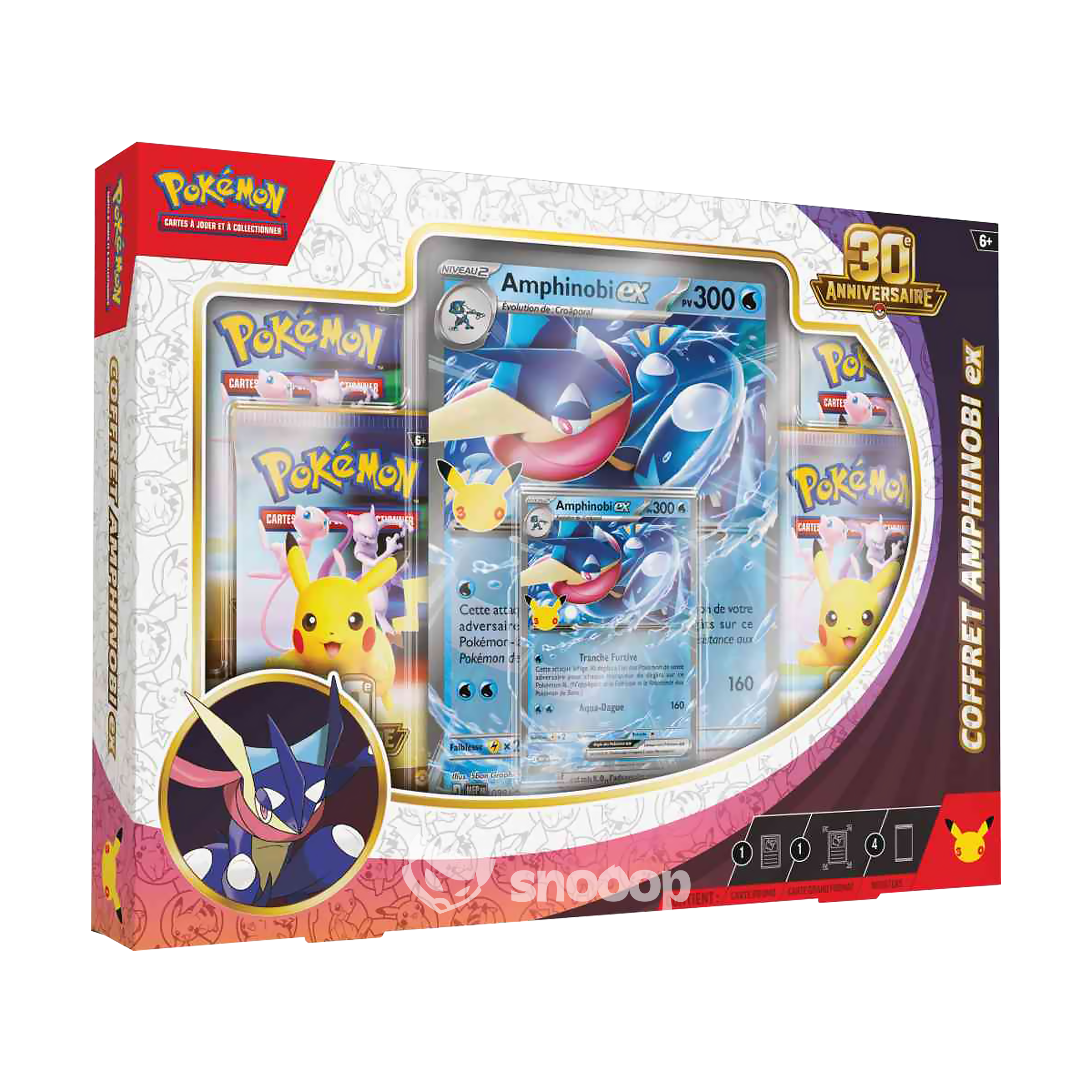 A Paraitre Coffret | Pokémon | 30e Anniversaire | Amphinobi Ex | 🇫🇷