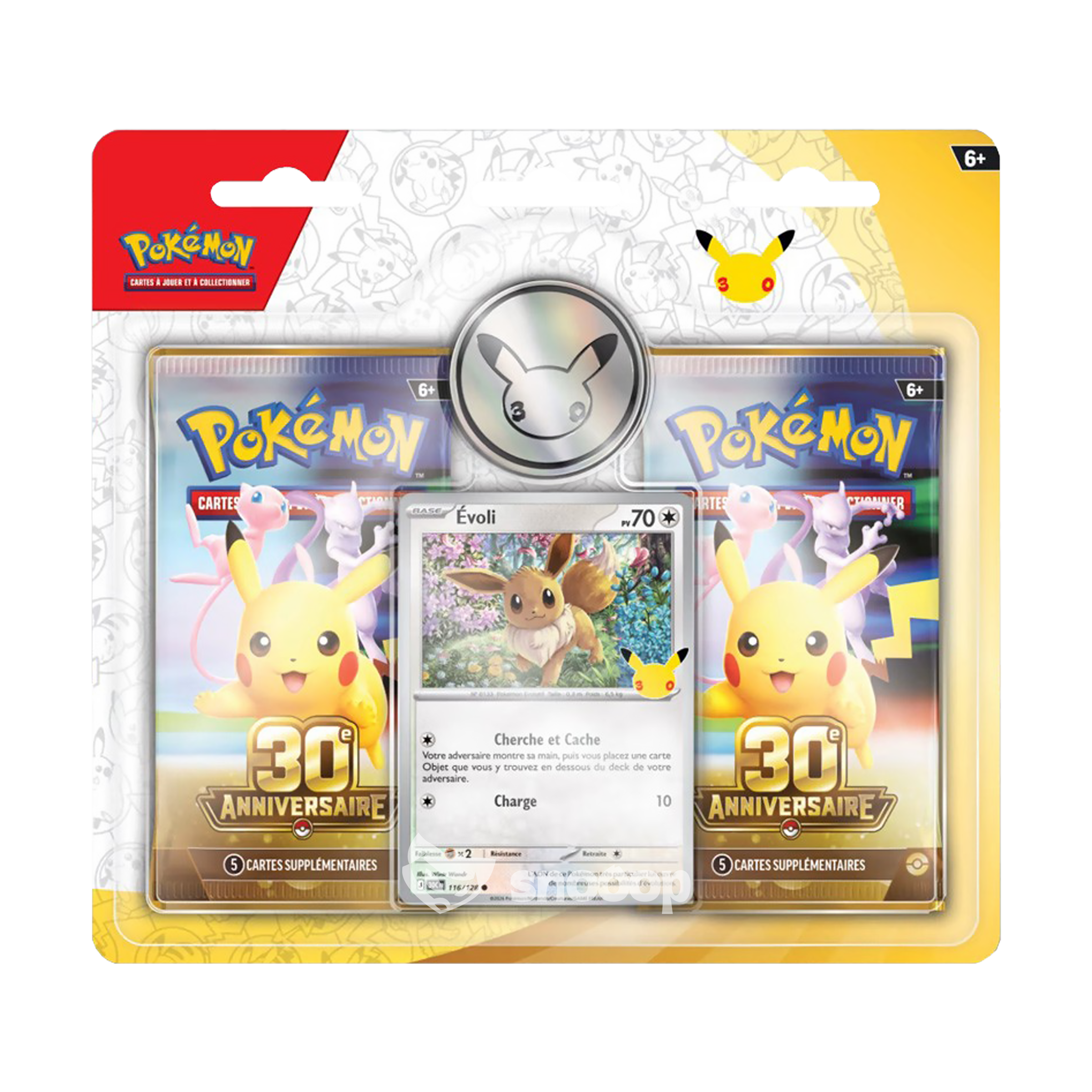 A Paraitre Pack de 2 boosters | Pokémon | 30e Anniversaire | Évoli | 🇫🇷
