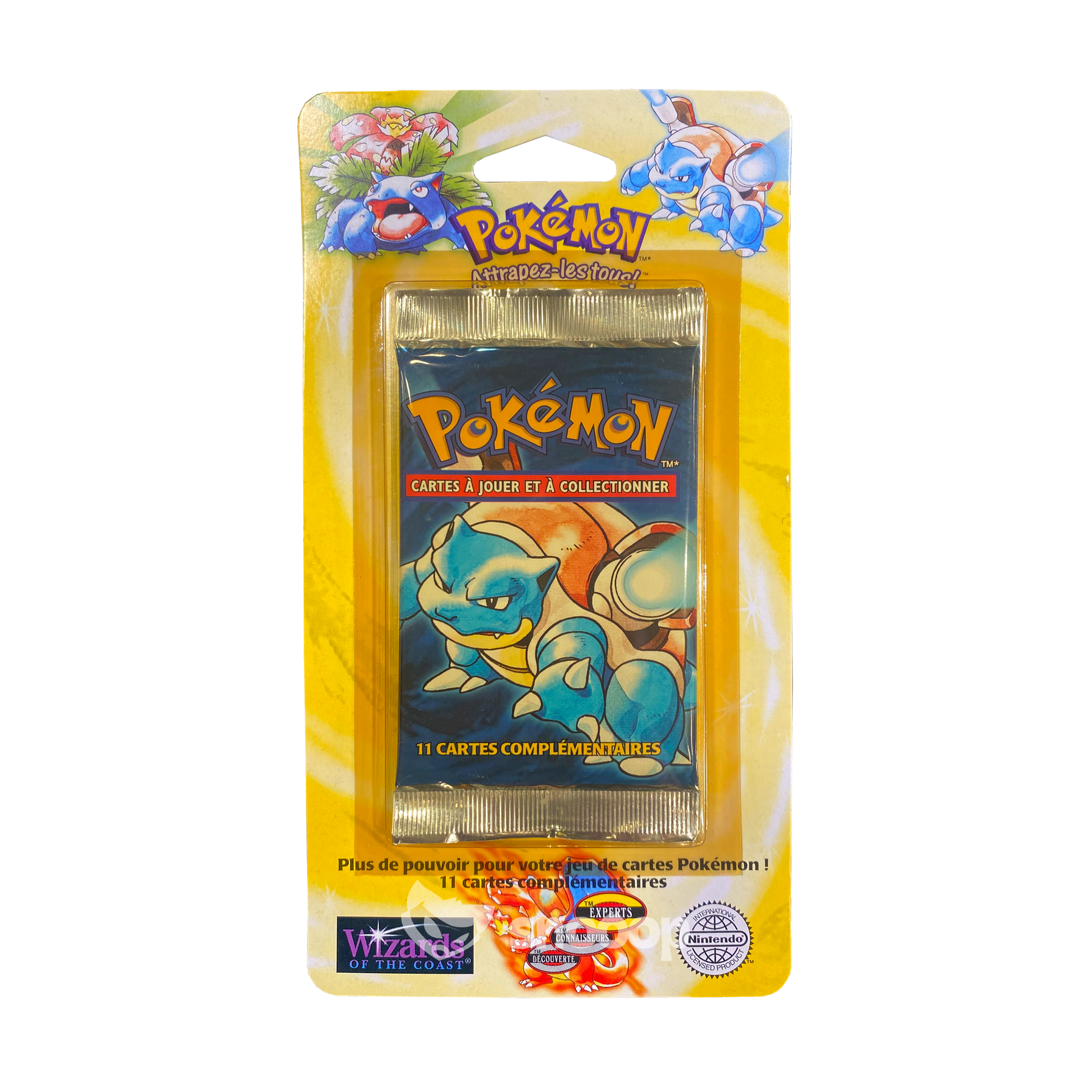 Booster sous Blister | Pokémon | 2ème Édition | Set de Base | Tortank | 🇫🇷