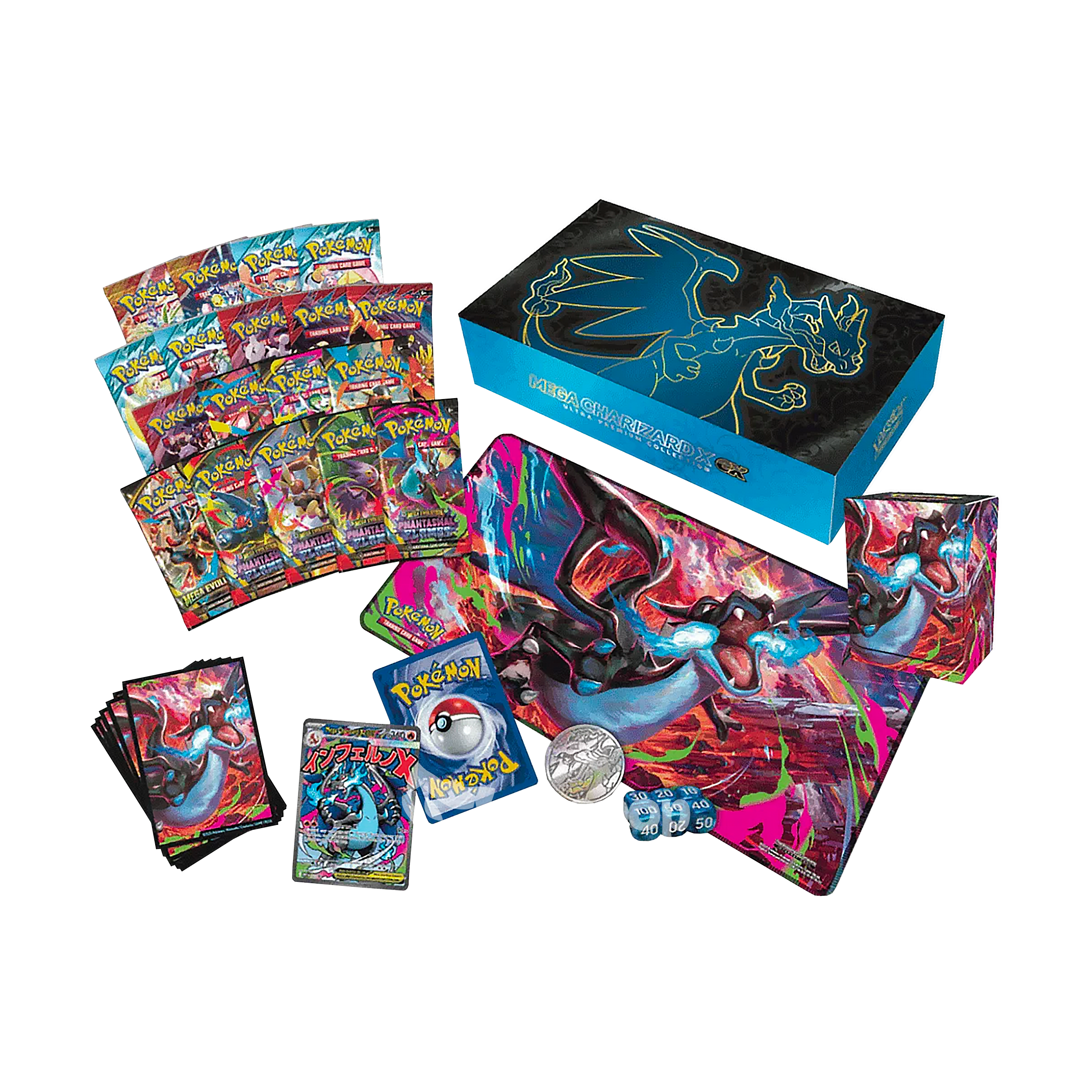 A Paraître | Coffret | Pokémon | Méga Évolution | Coffret Collection Ultra Premium Mega Dracaufeu X Ex | 🇫🇷