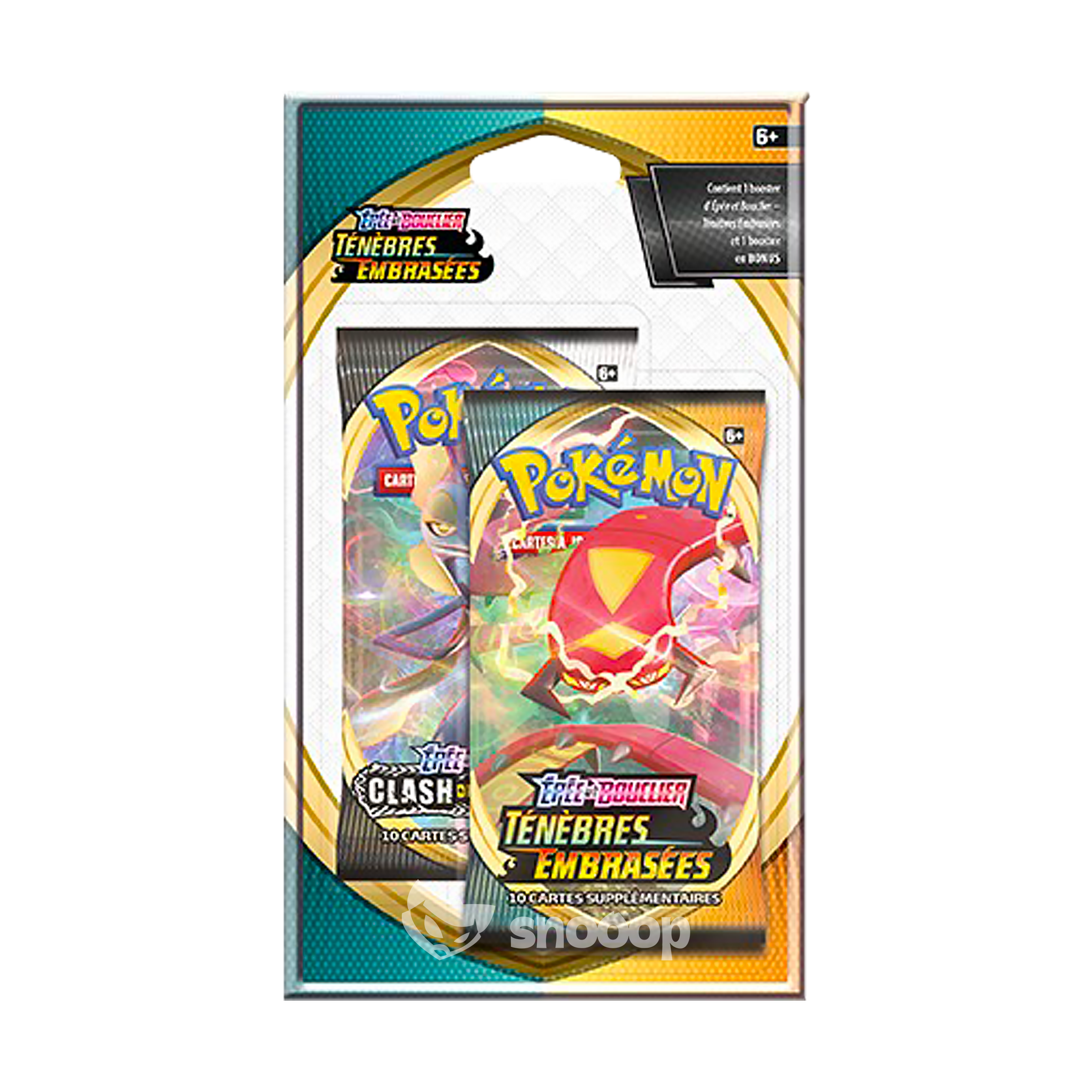 Booster sous Blister | Pokémon | Épée et Bouclier | Ténèbres Embrasées (EB03) | 🇫🇷
