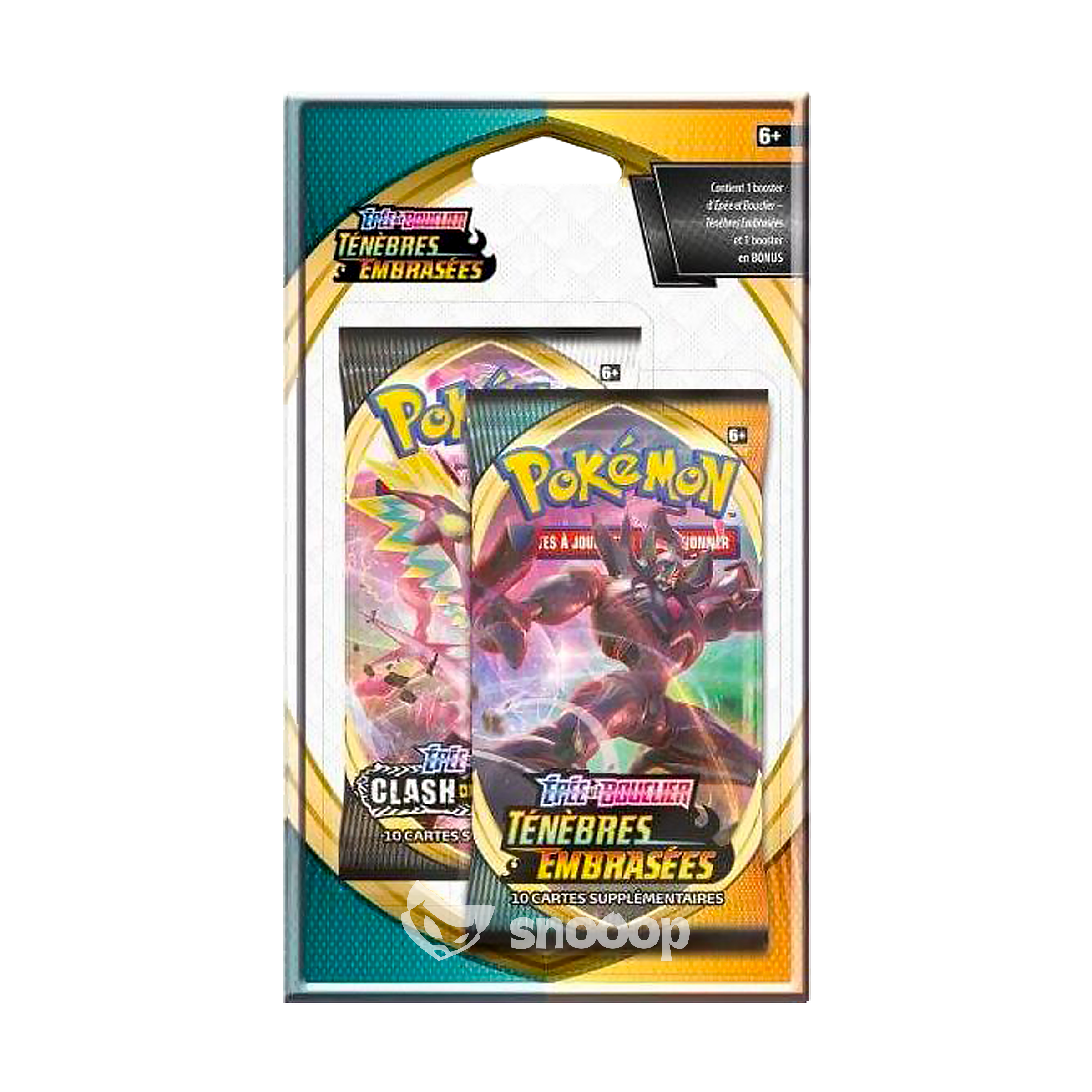 Booster sous Blister | Pokémon | Épée et Bouclier | Ténèbres Embrasées (EB03) | 🇫🇷