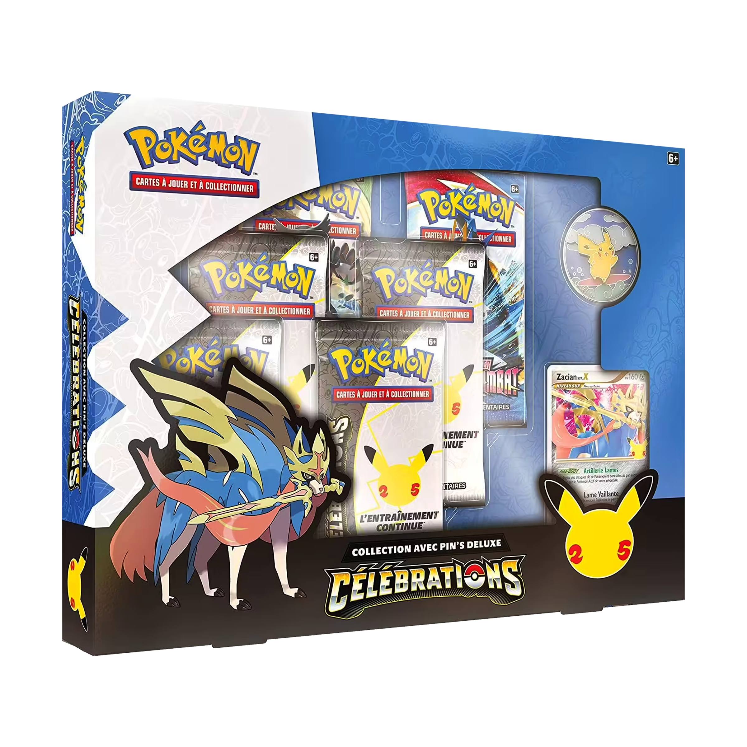 Coffret | Pokémon | Célébrations 25 ans | Collection Pins Deluxe | 🇫🇷