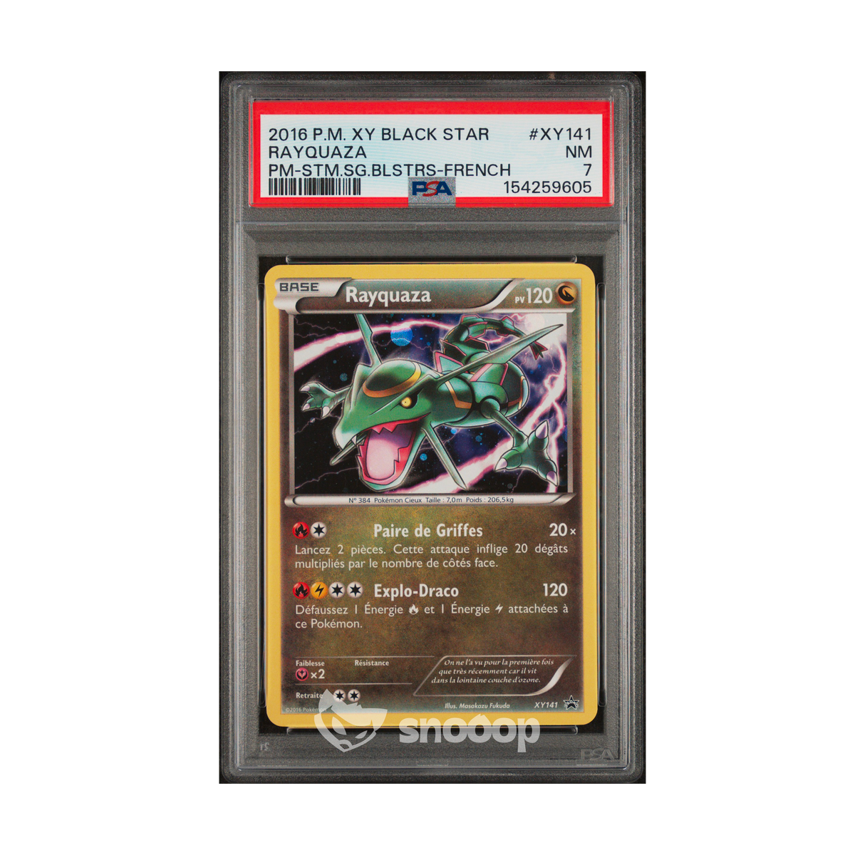 Carte Gradée | Pokémon | PSA | Rayquaza XY Black Star Promo | PSA 7 | 🇫🇷