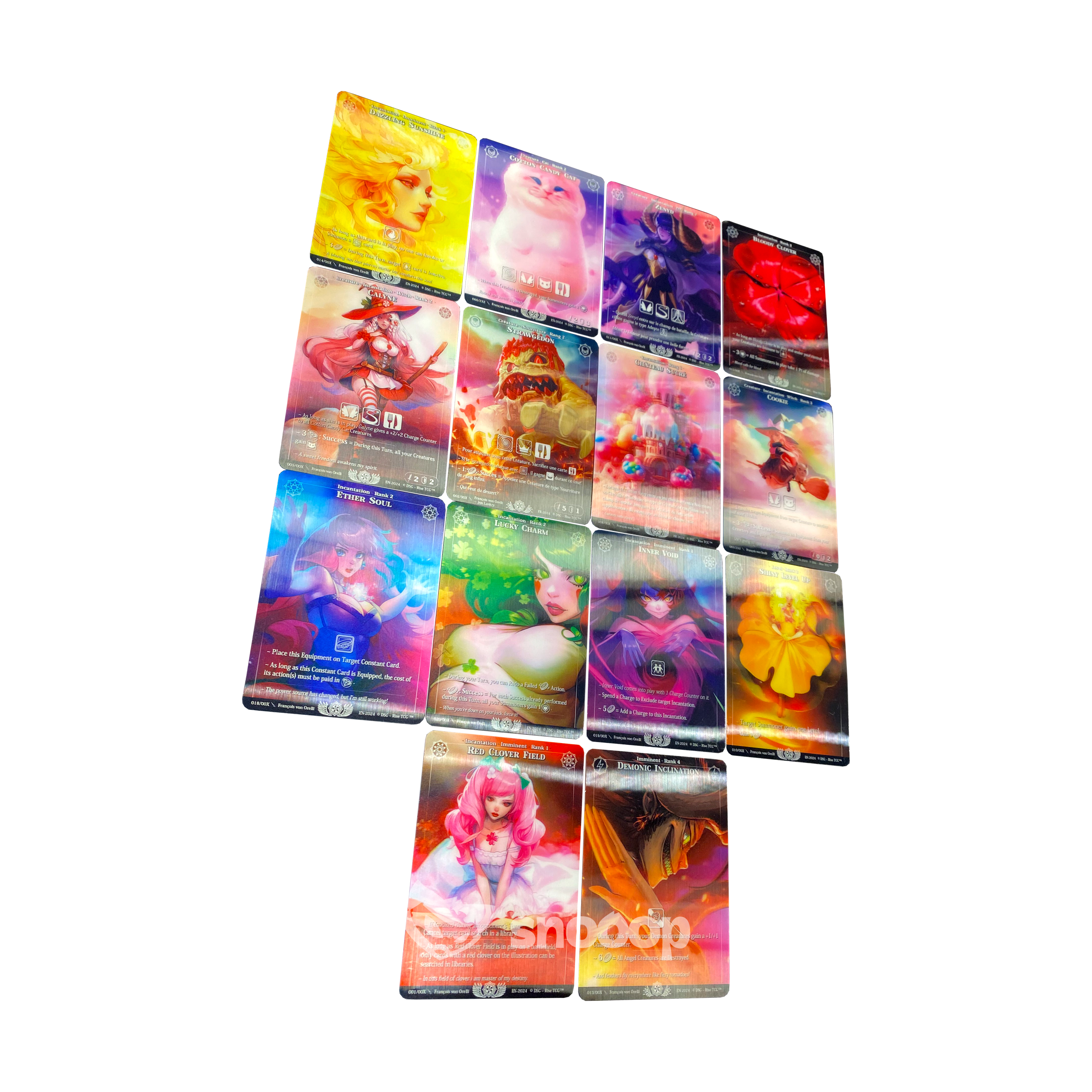 Rise TCG | Precious Pack | Cartes Test Lenticulaires | Set Complet