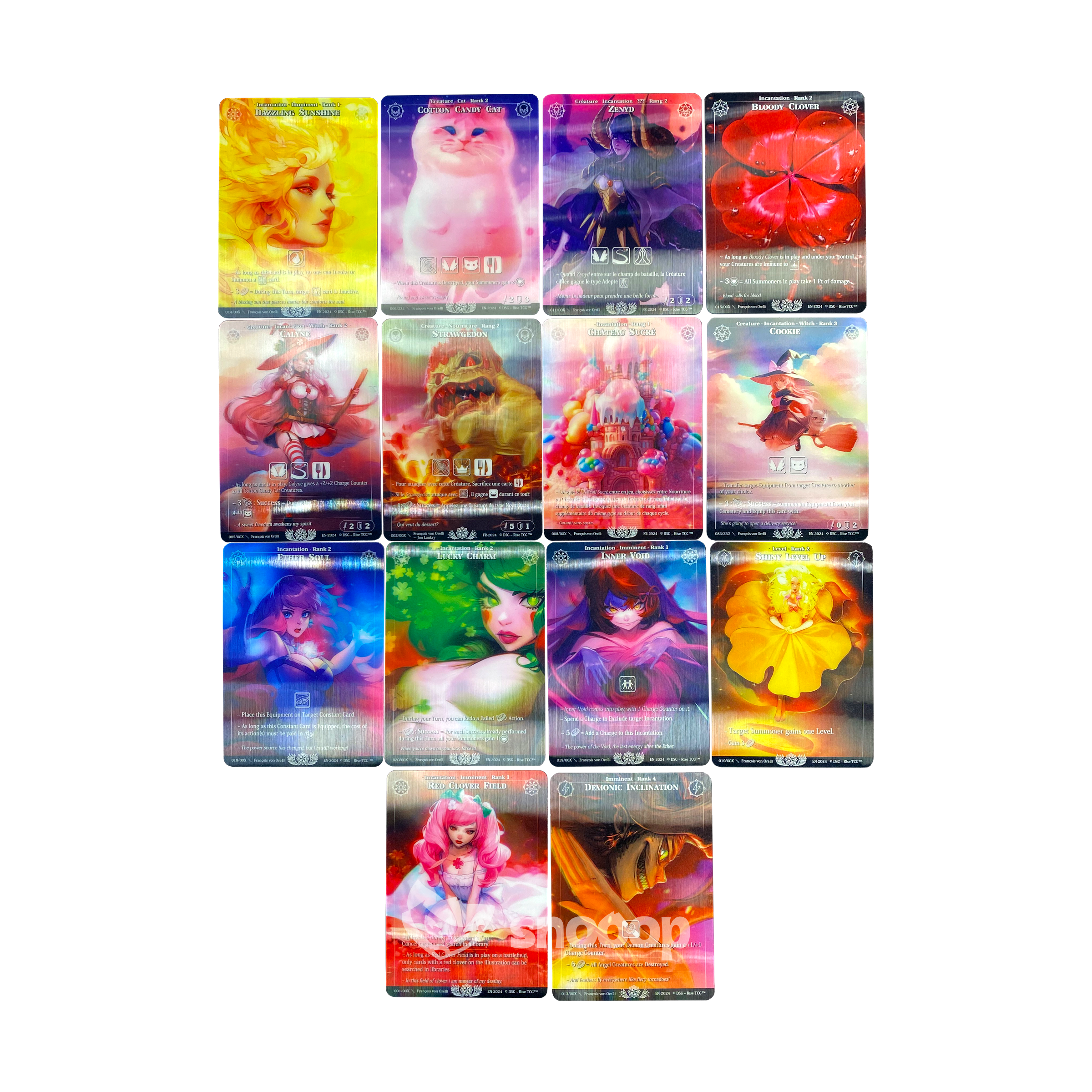 Rise TCG | Precious Pack | Cartes Test Lenticulaires | Set Complet