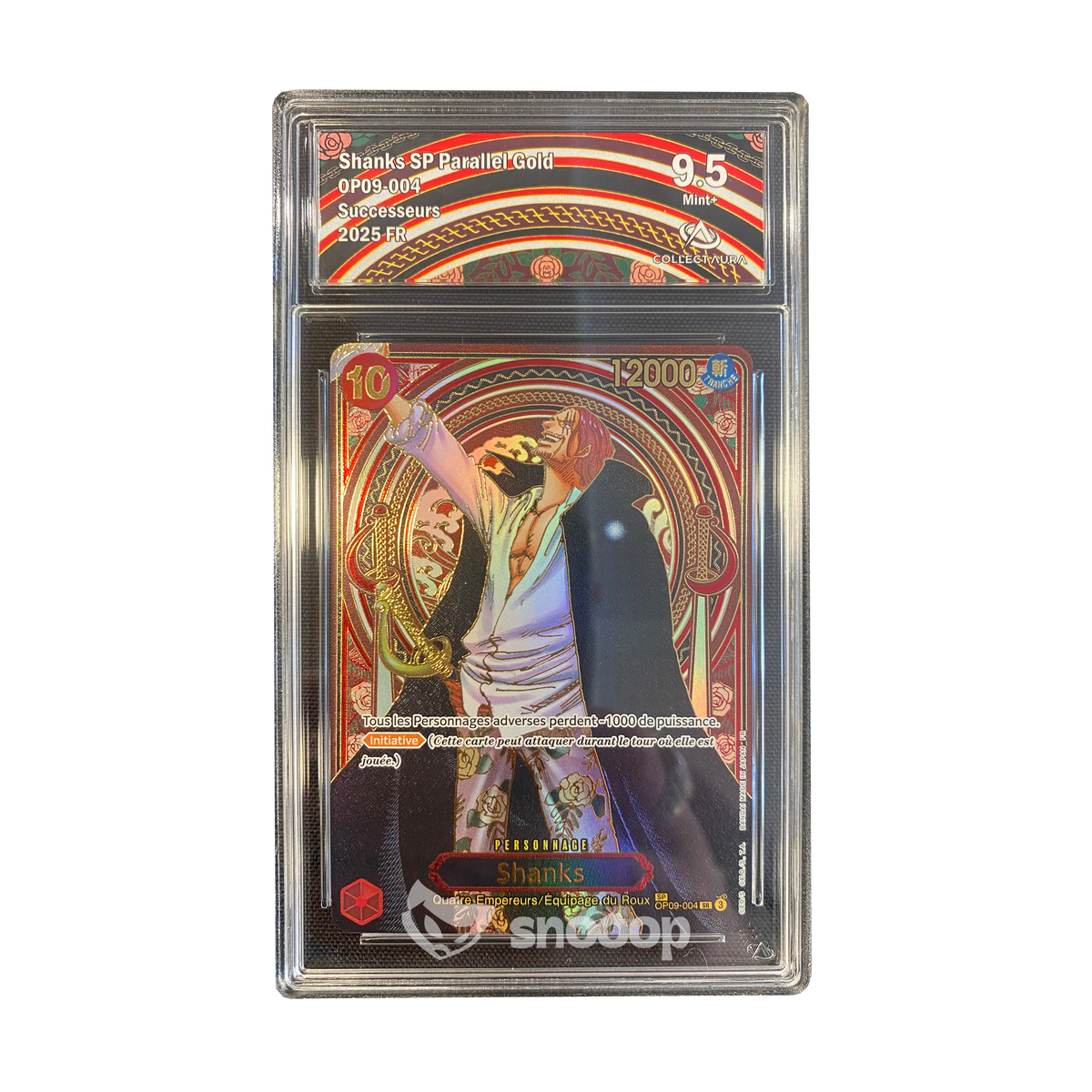 Carte Gradée | One Piece | CA | Shanks SP Parallel Gold | Collect Aura