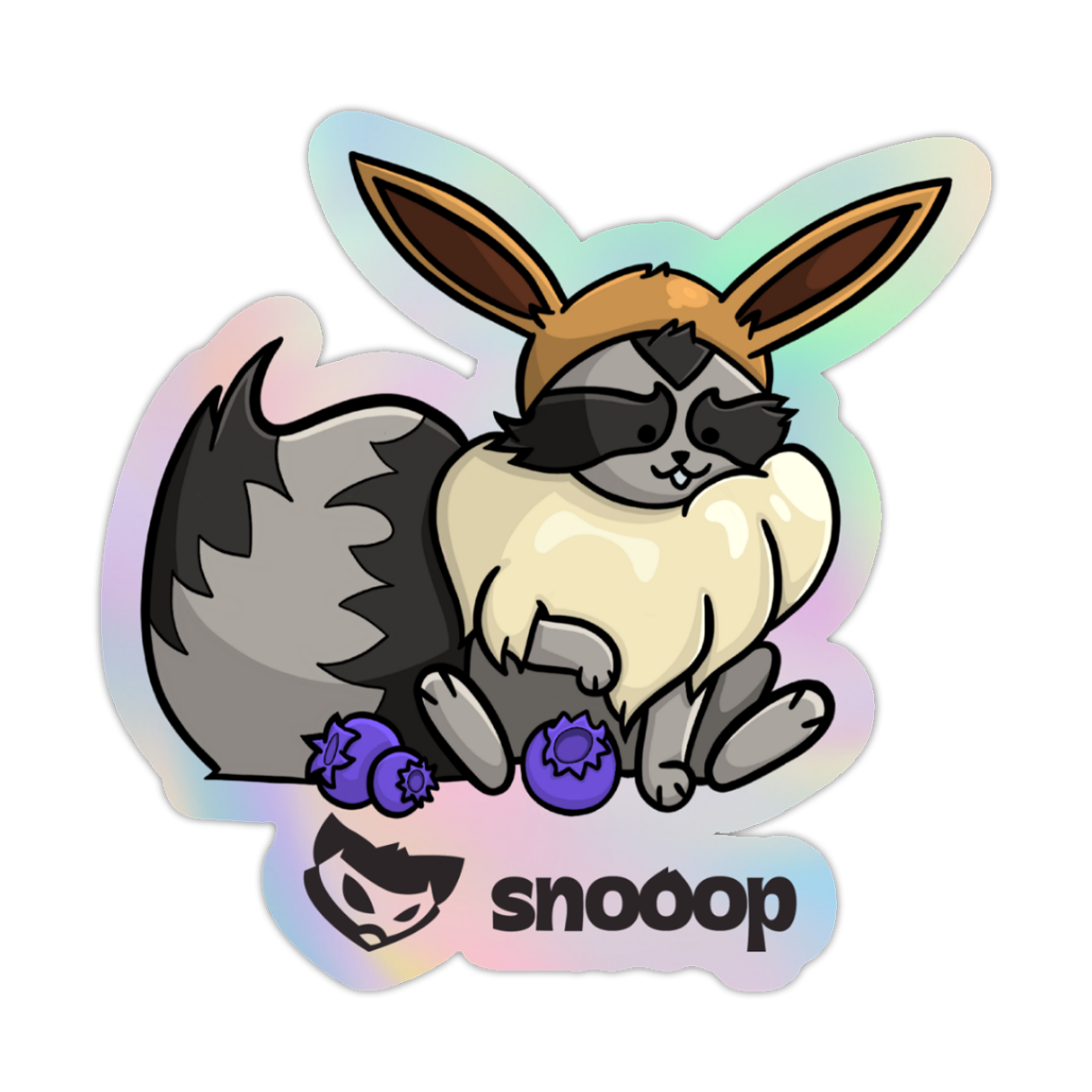 Pack 5 Stickers Holographique | Snooop | Mont Raccoon Collection | 🇫🇷