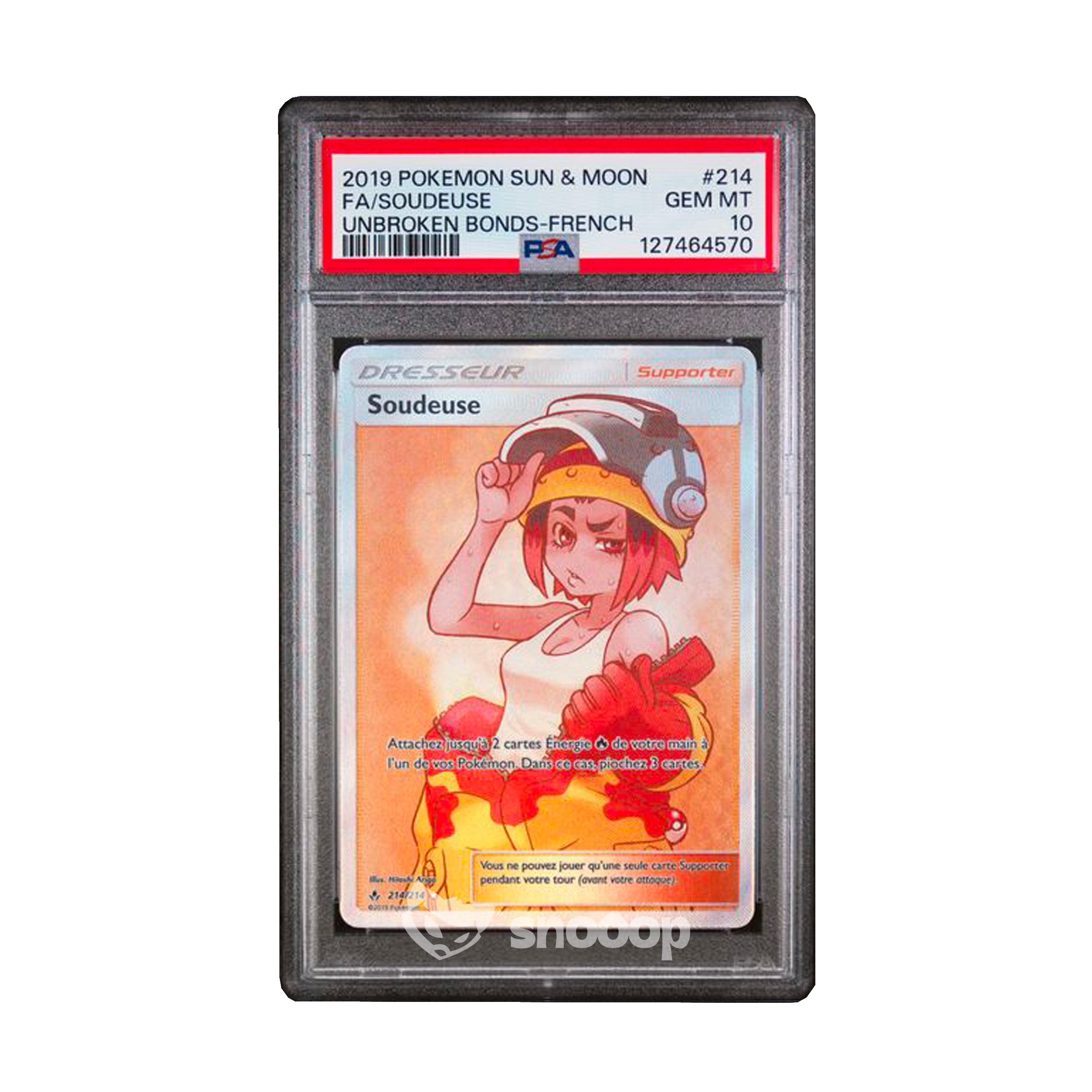Carte Gradée | Pokémon | PSA | Soudeuse Sun & Moon Unbroken Bonds | PSA 10 | 🇫🇷