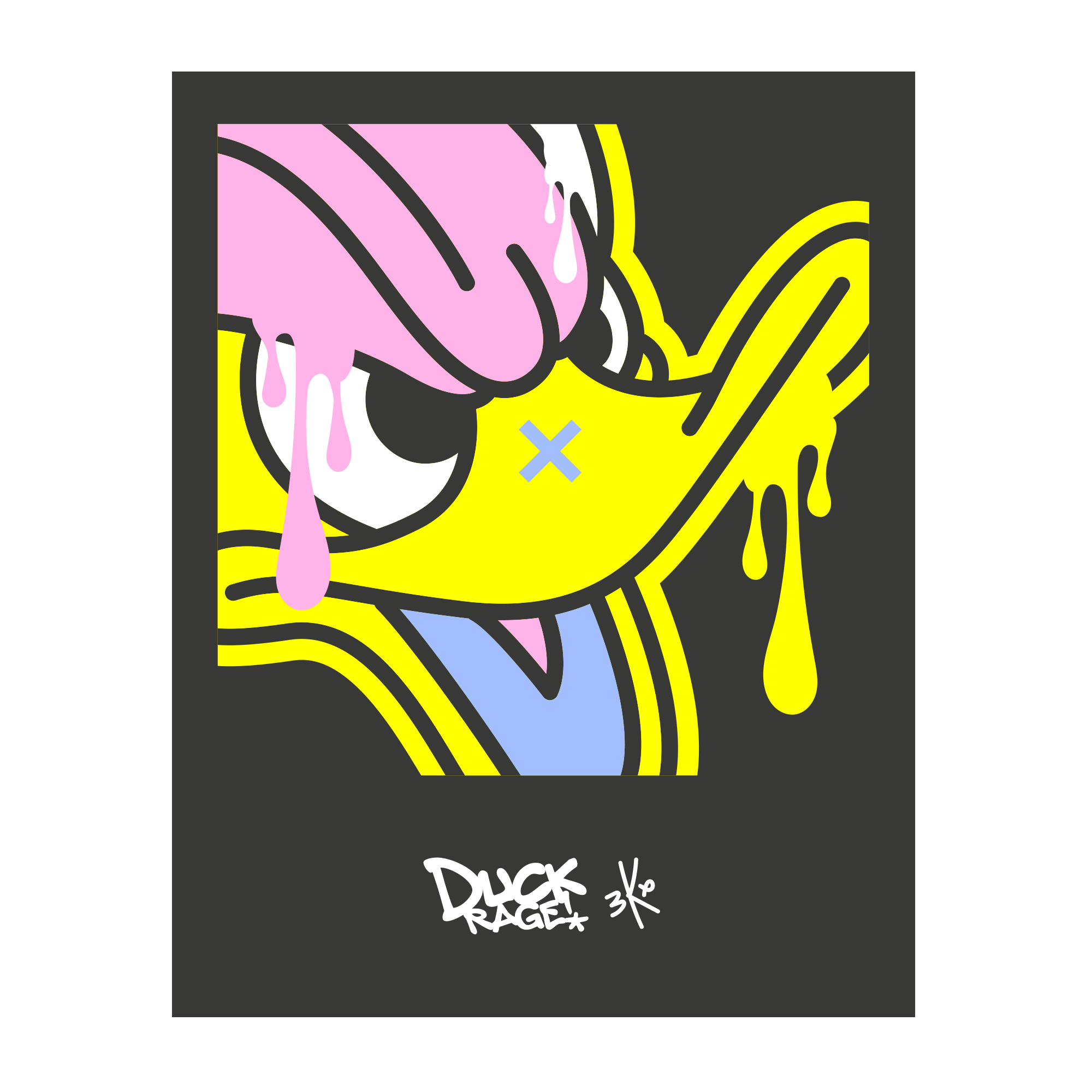 Brutal Kortex | Tirage d'art "Duck Rage"